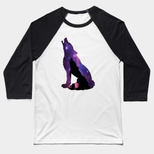 Dazzling Black Wolf Sings Baseball T-Shirt